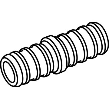 Barbed hose splicer insert fitting for mending or connecting flexible tubing and water pipes. Vector outline icon.