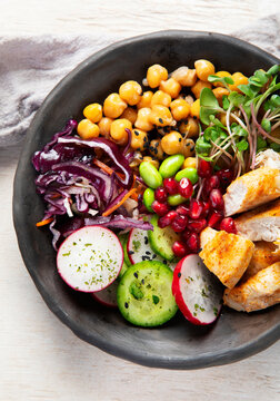 Vegetarian dish. Healthy food concept.