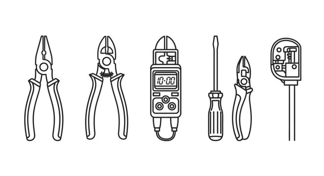 Tools for electronics and repair work.