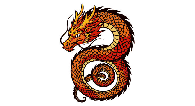 Dragon Mythical Creature Red Scales.