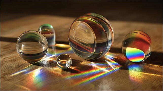 Optical model showing light refraction through lenses