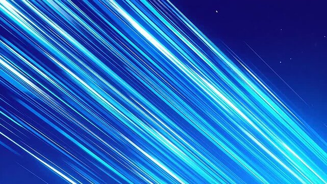 Abstract background featuring bright blue diagonal light streaks and motion lines