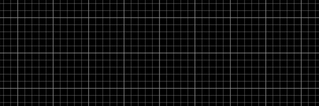 Blueprint grid black architectural graph paper with white thin lines for building draft, engineering cut drawing, infographic base and design sheet.