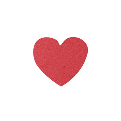 Fototapeta premium Red Paper Heart Shape for Valentine Love Design and Craft Projects