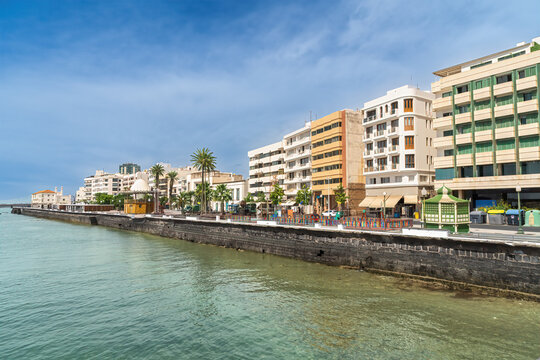The promenade in Arrecife Lanzarote one of the Canary Islands