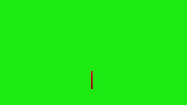 Bell icon subscribe button animation video with green screen 