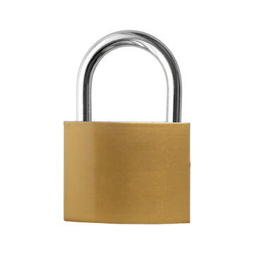 Closed Padlock Security Protection and Data Safety Concept on Transparent Background png