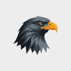 Obraz premium Majestic Eagle Head Close-up, Fierce Gaze, Symbol of Freedom and Power