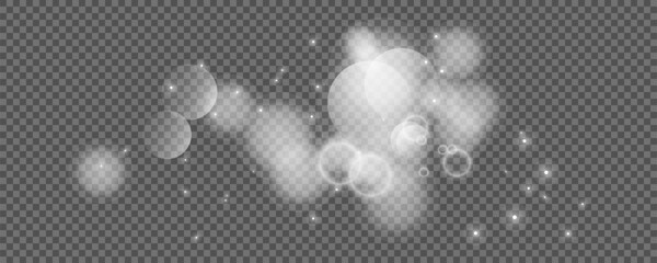 Bokeh circles on transparent background © dniprodd