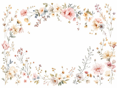 Whimsical floral drawings featuring charming blossoms arranged in a neat and aesthetically pleasing format.