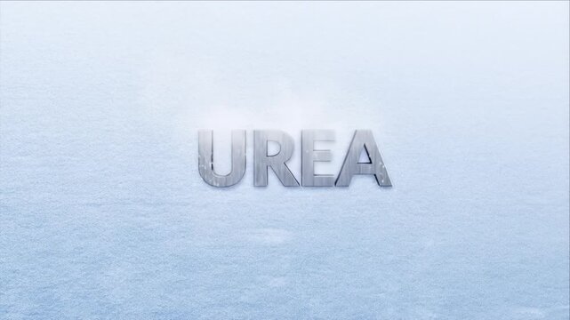 Industrial endothermic reaction visual of urea freezing hot grid