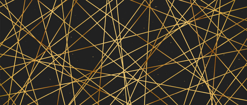 Straight random chaotic geometric lines form striking abstract vector pattern with irregular angles chaotic arrangement create bold monochrome texture creative contemporary illustration background.