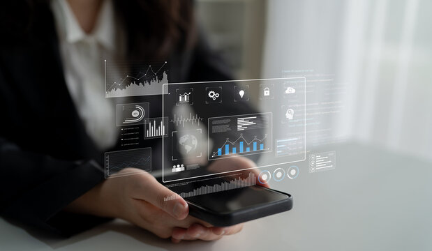 Data dashboard and analytics system supports business, analytics, and data insights through centralized charts, statistics, and monitoring interface Latch
