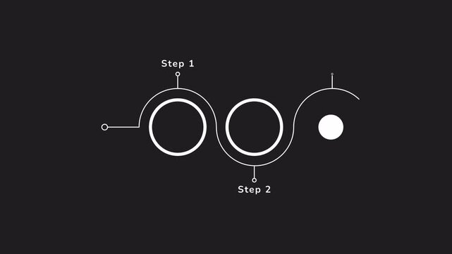 Business plan infographic 4 steps template animation. Business plan infographic for a successful business strategy. Suitable for presentations, reports, marketing materials, and business publications.