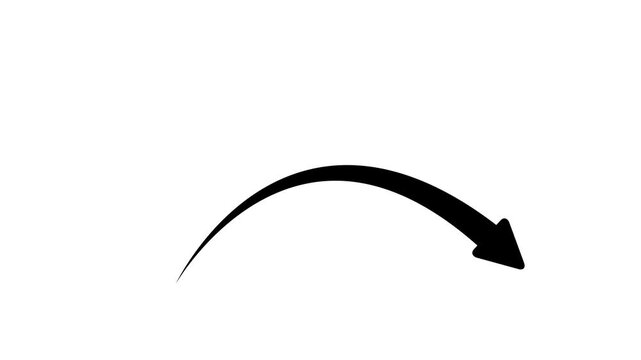 Business growth arrow and graph chart animation. Up arrow animation on white background,with 4k video animation.