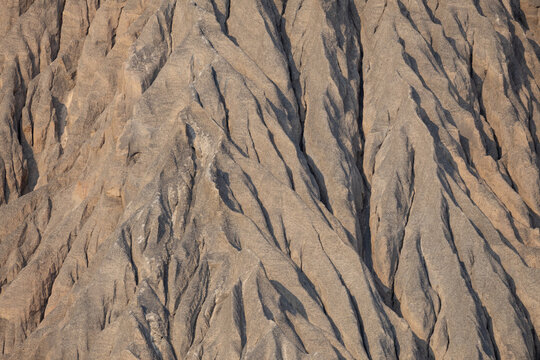 Abstract background of cracked pattern on sand mountain