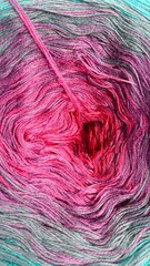 Obraz premium Colorful acrylic yarn ball for crafting hobbies