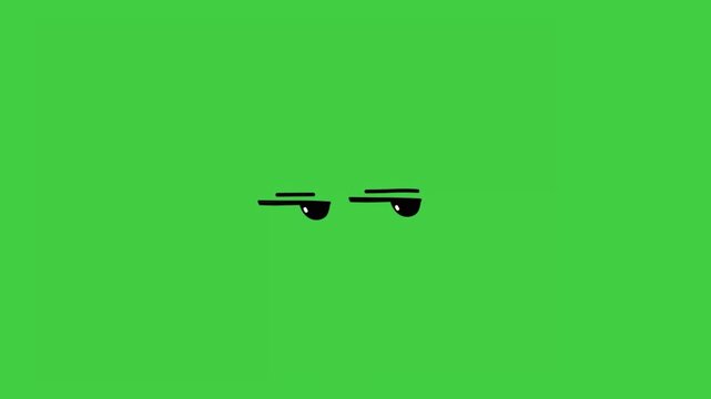 Cartoon eyes with a sad emotional expression, ideal for storytelling, character animation, and emotive scenes.
