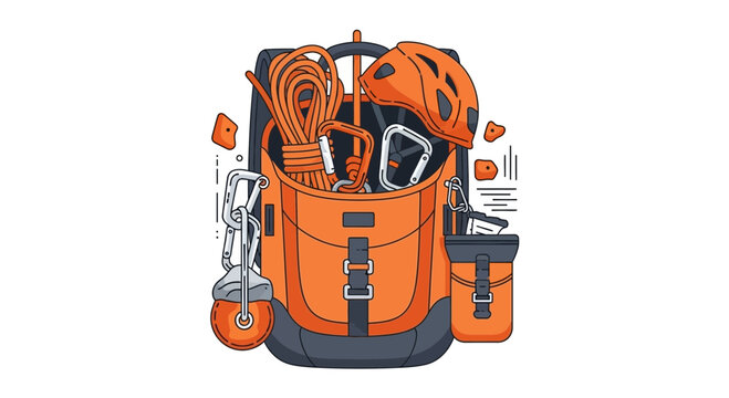 Adventure Ready Climbing Backpack Packed With Essential Gear