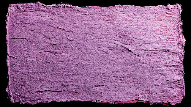 Roughly textured handmade magenta paper with deckle edges and natural imperfections