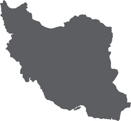 Fototapeta premium PNG converted and cleaned map of Iran.