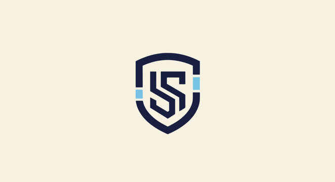 Elegant Shield Logo Design with Initial Letters and Modern Style.