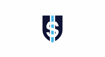 Obraz premium Financial Security Shield - Protecting Wealth and Investments with a Symbol.