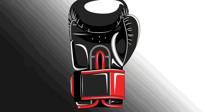 Bold Boxing Glove Vector Art For Combat Sports And Fitness Promotions