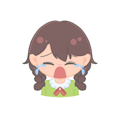 Obraz premium Cute Crying Girl