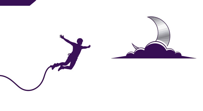 Daredevil Plunges Into Night Sky With Crescent Moon