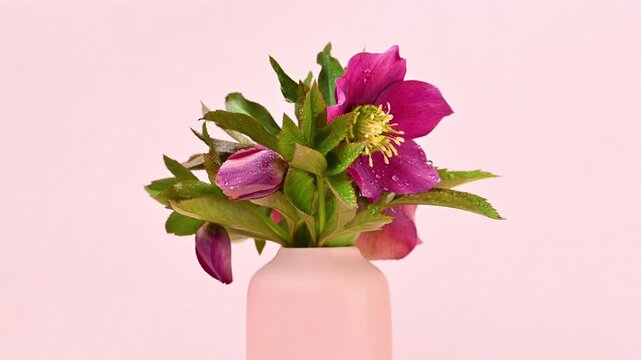 Video of hellebore flowers
