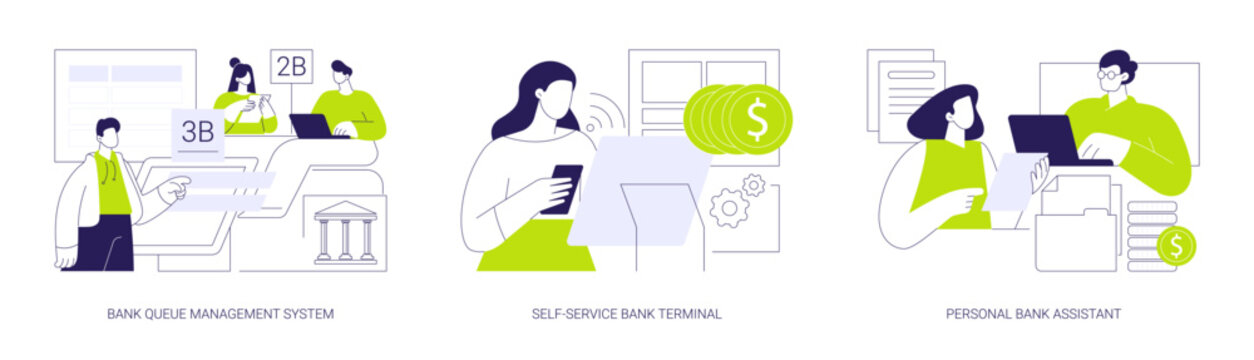Brick and mortar bank isolated cartoon vector illustrations se