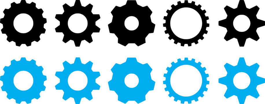 Setting icon Png Setting icon set. Setting, cogwheel, gear icon element set Black gear combination with multiple cogwheels interlocking together, minimalist vector on transparent background. Perfect 