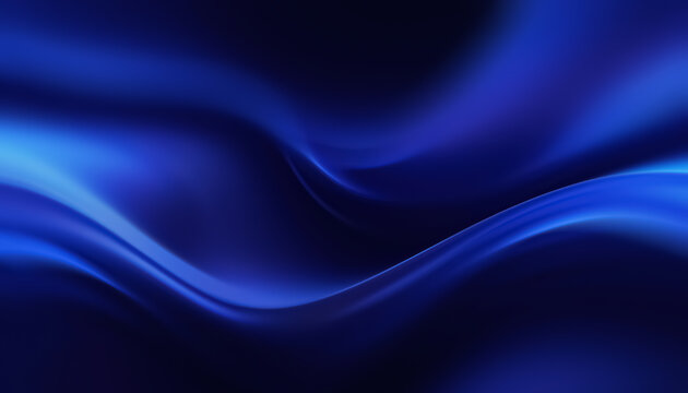 Vibrant Abstract Blue Background With Smooth Wave Patterns