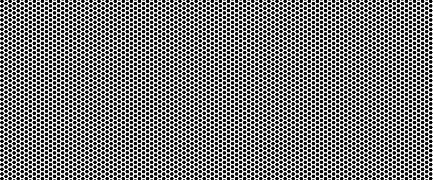 Fiber honeycomb soccer pattern with carbon hexagon on white for sport print. Large black hex cells fill the surface in a uniform nano grid. Geometric fiber honeycomb vector for bg design.