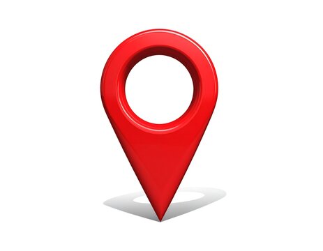 A red map pin icon on a white background (1)