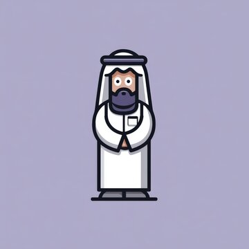 a cartoon saudi character