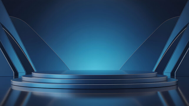 Abstract blue gradient background, with diagonal light, rays, dark edges, and subtle texture