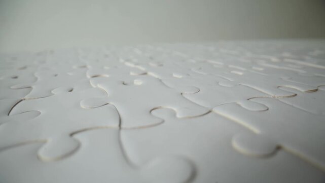 close up of a piece of a puzzle