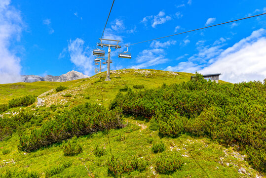 Kapallbahn in St. Anton am Arlberg, Tirol (&Ouml;sterreich)	