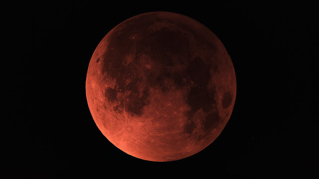 photo of the moon during a lunar eclipse