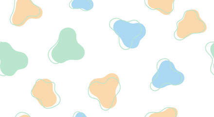 Obraz premium Colorful abstract shapes on white.