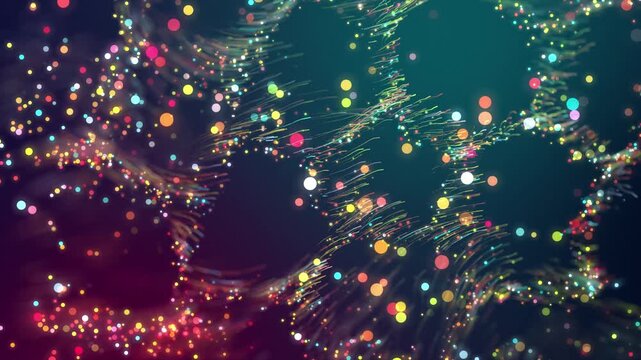 3d render particles Chaotic light fragments shape mesmerizing three dimensional visual arrangements. Rapid bursts of light particles craft captivating intricate three dimensional visual phenomena