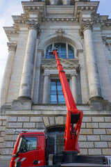 Boom Lift Maintenance at Reichstag Building
