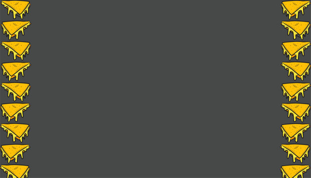 Quesadilla Pattern. Mexican Tortilla Food Illustration. Handdrawn Cheese Filled Snack. Repeating Streetfood Background. Decorative Packaging Textile Design.