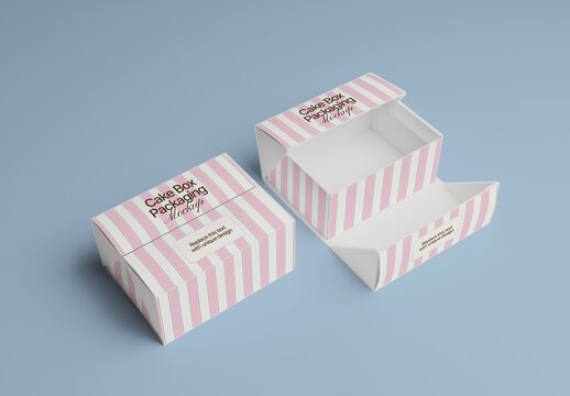Cake Packaging Box Mockup
