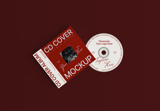 CD Cover Album Mockup
