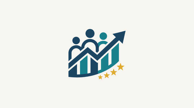Teamwork Growth Corporate Collaboration and Success Logo
