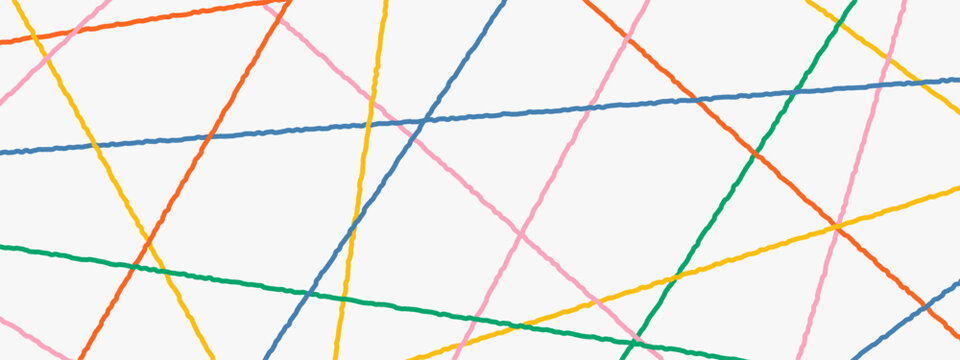 Line abstract string with pattern thread geometric for random straight texture. Mess messy scribble with yarn chaotic chaos for vector angle background. Drawing gradation line with isolated.