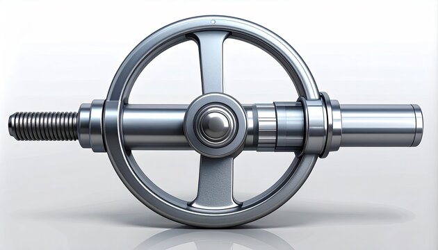 Metallic wheel assembly, industrial design